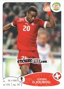 Sticker Johan Djourou - Road to 2014 FIFA World Cup Brazil - Panini