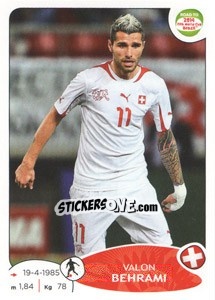 Sticker Valon Behrami - Road to 2014 FIFA World Cup Brazil n. 361 - Panini