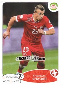 Sticker Xherdan Shaqiri - Road to 2014 FIFA World Cup Brazil n. 364 - Panini