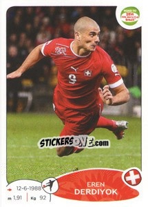 Sticker Eren Derdiyok - Road to 2014 FIFA World Cup Brazil n. 366 - Panini
