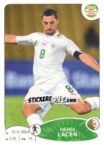 Figurina Mehdi Lacen - Road to 2014 FIFA World Cup Brazil - Panini