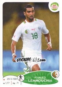 Sticker Khaled Lemmouchia - Road to 2014 FIFA World Cup Brazil - Panini