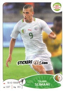 Cromo Islam Slimani - Road to 2014 FIFA World Cup Brazil - Panini