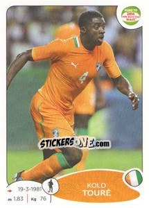 Figurina Kolo Touré - Road to 2014 FIFA World Cup Brazil - Panini