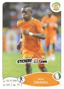 Figurina Max Gradel - Road to 2014 FIFA World Cup Brazil - Panini