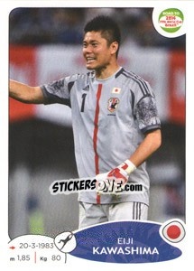Sticker Eiji Kawashima - Road to 2014 FIFA World Cup Brazil n. 397 - Panini