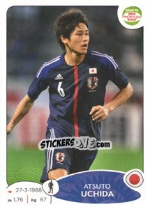 Sticker Atsuto Uchida - Road to 2014 FIFA World Cup Brazil n. 400 - Panini