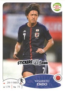 Figurina Yasuhito Endo - Road to 2014 FIFA World Cup Brazil - Panini