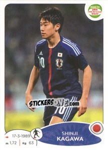 Sticker Shinji Kagawa - Road to 2014 FIFA World Cup Brazil n. 406 - Panini