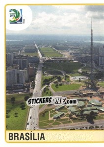 Sticker Brasília City - FIFA Confederation Cup Brazil 2013 n. 6 - Panini