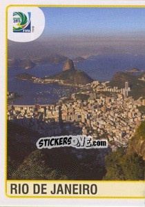 Sticker Rio de Janeiro City - FIFA Confederation Cup Brazil 2013 - Panini