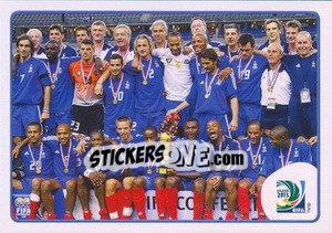 Sticker Camerun 0 x 1 France - 2003 - FIFA Confederation Cup Brazil 2013 - Panini