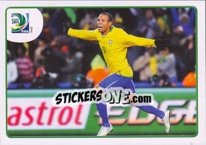 Sticker USA 2 x 3 Brazil - 2009 - FIFA Confederation Cup Brazil 2013 - Panini