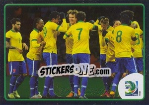 Cromo Celebration Brazil - FIFA Confederation Cup Brazil 2013 - Panini