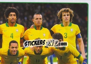 Figurina Team Brazil - FIFA Confederation Cup Brazil 2013 - Panini