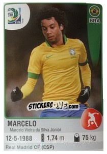 Sticker Marcelo - FIFA Confederation Cup Brazil 2013 n. 40 - Panini