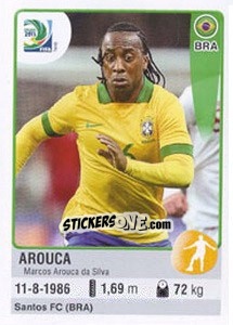 Figurina Arouca - FIFA Confederation Cup Brazil 2013 - Panini