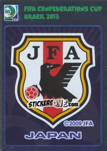 Cromo Badge Japan - FIFA Confederation Cup Brazil 2013 - Panini