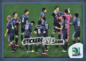 Sticker Celebration Japan - FIFA Confederation Cup Brazil 2013 - Panini