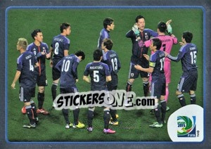 Figurina Celebration Japan - FIFA Confederation Cup Brazil 2013 - Panini