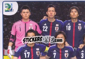 Figurina Team Japan - FIFA Confederation Cup Brazil 2013 - Panini