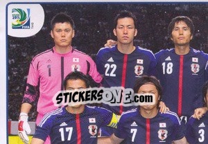 Sticker Team Japan - FIFA Confederation Cup Brazil 2013 - Panini