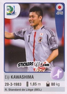 Sticker Eiji Kawashima - FIFA Confederation Cup Brazil 2013 n. 62 - Panini