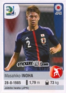 Figurina Masahiko Inoha - FIFA Confederation Cup Brazil 2013 - Panini