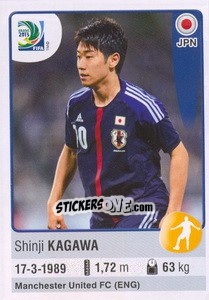 Cromo Shinji Kagawa - FIFA Confederation Cup Brazil 2013 - Panini