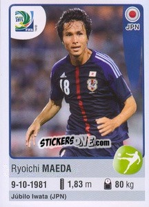 Sticker Ryoichi Maeda - FIFA Confederation Cup Brazil 2013 n. 80 - Panini