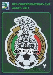 Figurina Badge Mexico - FIFA Confederation Cup Brazil 2013 - Panini