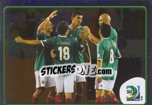 Figurina Celebration Mexico - FIFA Confederation Cup Brazil 2013 - Panini