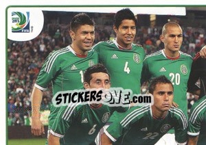 Figurina Team Mexico - FIFA Confederation Cup Brazil 2013 - Panini
