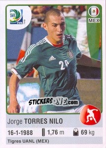 Sticker Jorge Torres Nilo - FIFA Confederation Cup Brazil 2013 - Panini