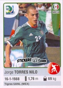 Figurina Jorge Torres Nilo - FIFA Confederation Cup Brazil 2013 - Panini