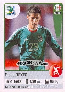 Sticker Diego Reyes - FIFA Confederation Cup Brazil 2013 - Panini