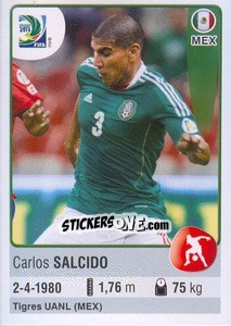 Sticker Carlos Salcido - FIFA Confederation Cup Brazil 2013 - Panini