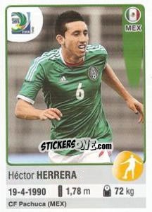 Figurina Héctor Herrera - FIFA Confederation Cup Brazil 2013 - Panini
