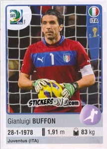 Figurina Gianluigi Buffon - FIFA Confederation Cup Brazil 2013 - Panini
