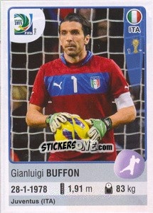 Cromo Gianluigi Buffon - FIFA Confederation Cup Brazil 2013 - Panini