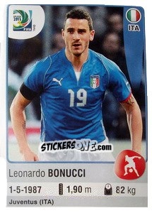 Sticker Leonardo Bonucci - FIFA Confederation Cup Brazil 2013 - Panini