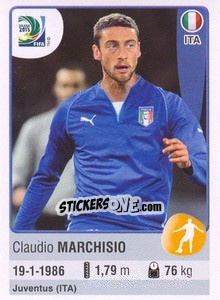 Sticker Claudio Marchisio - FIFA Confederation Cup Brazil 2013 n. 126 - Panini