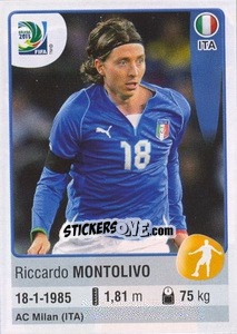 Cromo Riccardo Montolivo - FIFA Confederation Cup Brazil 2013 - Panini
