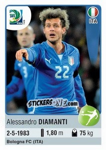 Figurina Alessandro Diamanti - FIFA Confederation Cup Brazil 2013 - Panini