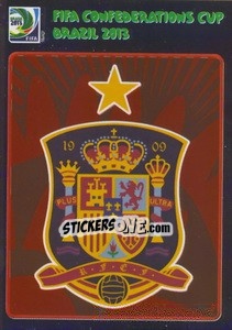Sticker Badge Spain - FIFA Confederation Cup Brazil 2013 n. 134 - Panini