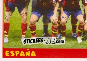 Figurina Team Spain - FIFA Confederation Cup Brazil 2013 - Panini