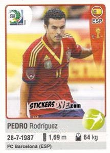 Sticker Pedro Rodríguez - FIFA Confederation Cup Brazil 2013 - Panini