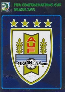 Figurina Badge Uruguay - FIFA Confederation Cup Brazil 2013 - Panini