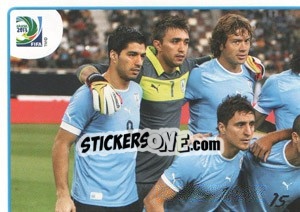 Figurina Team Uruguay - FIFA Confederation Cup Brazil 2013 - Panini