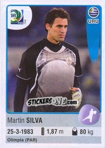 Cromo Martín Silva - FIFA Confederation Cup Brazil 2013 - Panini
